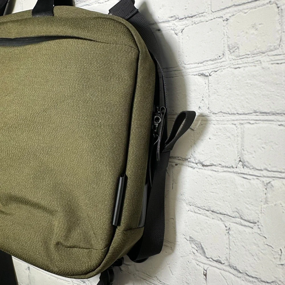 Alpaka Elements Tech Brief Pro Olive Green 3-Way Laptop Bag Backpack Messenger